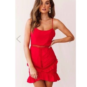 Walk This Way Ruffle Detail Dress